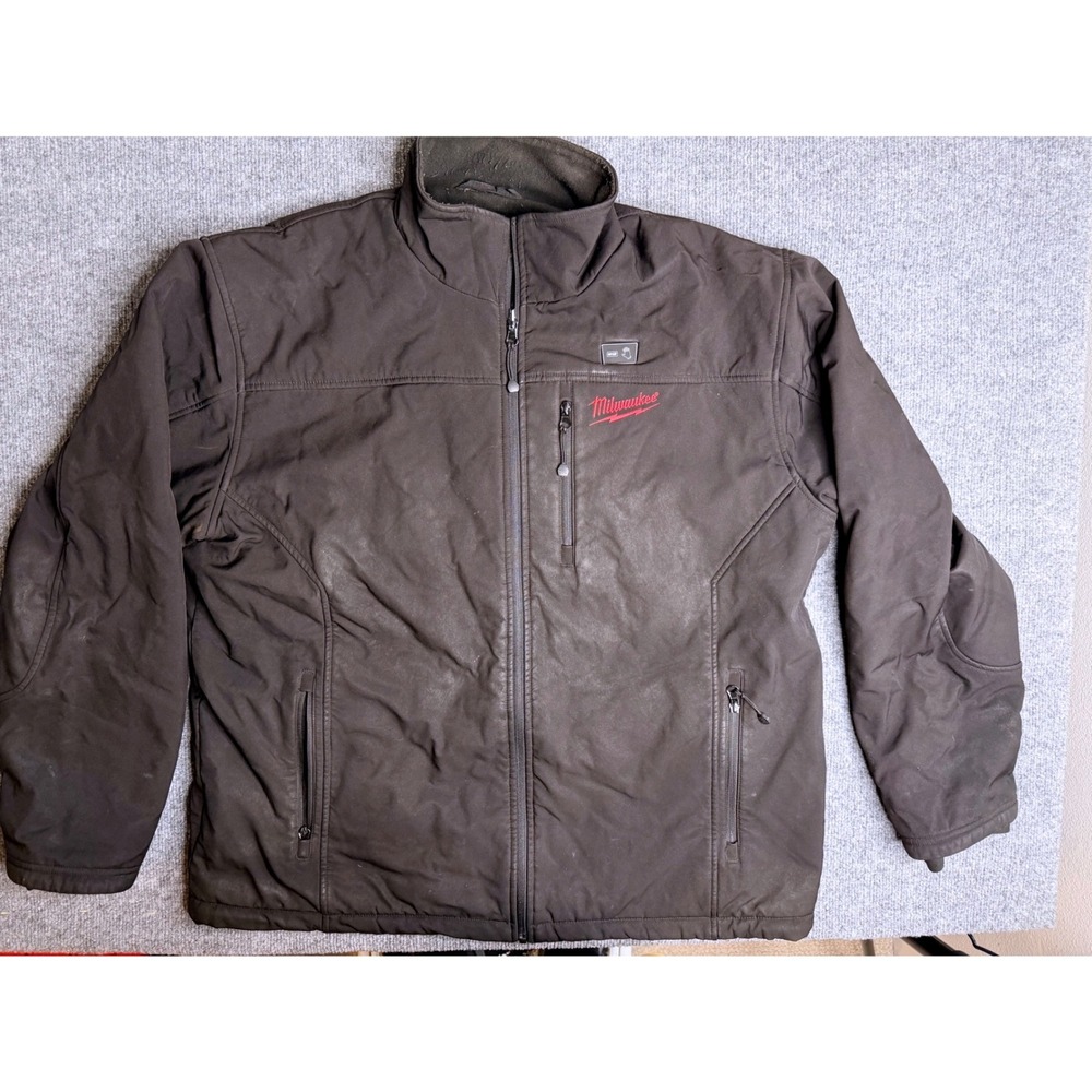 Milwaukee M12 Heated Jacket Mens XL Black Softshell‎ Workwear Insulated Tactical